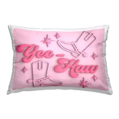 Glam Yee-Haw & Boots Decorative Printed Throw Pillow Design by Ziwei Li, 14 x 7 x 20