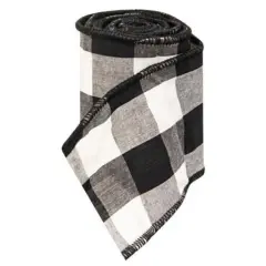Wired Buffalo Check Ribbon White