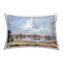River View Overhead Clouds Decorative Printed Throw Pillow Design by Silvia Vassileva, 14 x 7 x 20