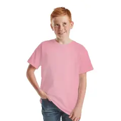 BELLA + CANVAS&reg; Youth Short Sleeve Crewneck Jersey T-Shirt Pink
