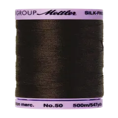 Very Dark Brown (9104-1002) | Silk-Finish Cotton 50wt (500M / 547Y) | Mettler Thread