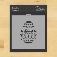 Bunnies and Carrots Easter Egg Cookie & Craft Stencil | CM086 by Designer Stencils | Cookie Decorating Tools | Baking Stencils for Royal Icing, Airbrush, Dusting Powder | Craft Stencils for Canvas, Paper, Wood | Reusable Food Grade Stencil