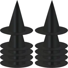 10 Pack Halloween Costume Witch Hat