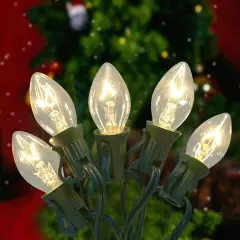C7 Christmas String Lights - 25Ft