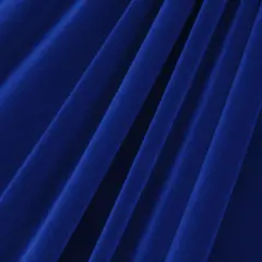 1 Yard Stretch Velvet Fabric Soft Medium Weight Sheen 4-Way Stretch 58/60" Width Royal Blue