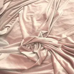 1 Yard Stretch Velvet Fabric for Apparel Costumes and Crafts 58/60 Inch Width Blush