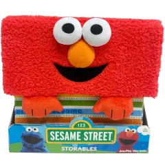 Sesame Street: Storables 12" Box - Elmo - Red Character Themed Bin, Fabric Storage Container, Opening Top Lid, Holds Toys, Books & More, Licensed