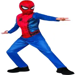 Rubie's Costume Marvel Spider-Man Homecoming Child's Costume and (Large for (8 to 10)) Blue