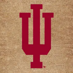 The Memory Company NCAA Indiana Hoosiers Logo Rectangular Coir Door Mat 29.5" x 19.5" Brown