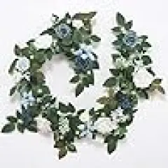 Rose Flower Garland with Lights for Wedding Arch