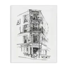 Stupell Industries Parisian Boulevard Study Canvas, design by Ethan Harper