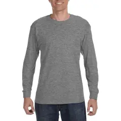 Gildan Heavy Cotton Long Sleeve T-Shirt Graphite heather