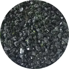 Wissmach Frit Coarse Parsley Transparent 96-320 1Lb. Jar 96 COE