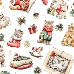 Jingle Paws Digital Cuddle Multi Fabric per yard
