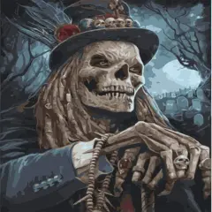 Skull Gentleman Paint by Numbers - 16x20inch (Frameless)