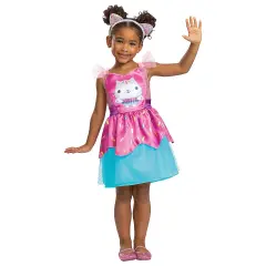 Toddler Classic Gabbys Dollhouse Cakey Cat Costume Dress with Headband