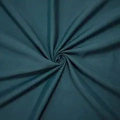 Deep Teal Rayon-Poly Semi-Sheer Woven Fabric By the Yard