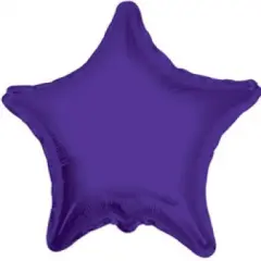 Purple Star Mylar Balloon 18"