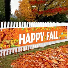 Happy Fall Yard Banner