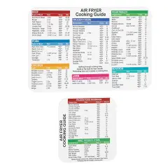 Collections Etc Air Fryer Cooking Guide Magnets 2-Piece Set