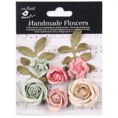 Little Birdie Foina Paper Flowers 8/Pkg-Fairy Garden