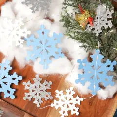 Snowflake paper bunting