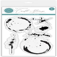 Craft Consortium Photopolymer Stamp Set-Ink & Coffee Stains