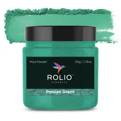 Rolio - 1 Jar Mica Powder (Persian Green) - 50g / 1.8 oz