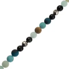 John Bead 8mm Solar System Universe Galaxy 7" Bead Strand Uranus