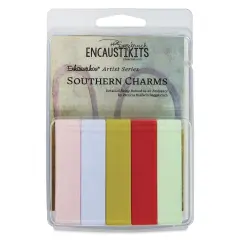 Enkaustikos Hot Sticks Encaustic Paints - Set of 5, Patricia Seggebruch Southern Charm, 13 ml stick