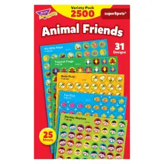 Animal Friends superSpots&reg; Stickers Variety Pack, 2500 ct