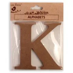 Little Birdie MDF Alphabets Upper Case 4" 1/Pkg-K