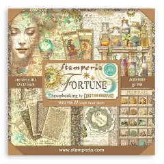 Stamperia Single-Sided Paper Pad 12"X12" 22/Pkg-Fortune