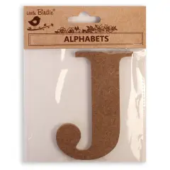 Little Birdie MDF Alphabets Upper Case 4" 1/Pkg-J