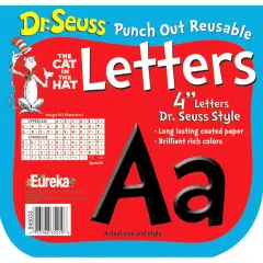 Dr. Seuss&trade; Black Deco 4" Letters, 217 Characters