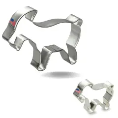 Goat Cookie Cutter 2 Pc Set. USA Tin Plate Steel - By CookieCutter.Com
