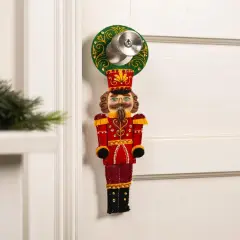 Bucilla Felt Door Hanger Applique Kit Set Of 2-Nutcracker Duo