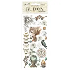 Stamperia Rub-On 4"X8.5"-Fortune Face