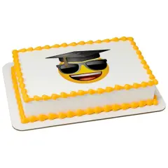 emoji&trade; Cool Grad Edible Cake Topper Image 1/4 sheet