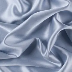 1 Yard Gray Dawn Silk Crepe Back Satin Elegant Solid Designer Sewing Fabric 44 inch Width