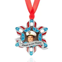 Gloria Duchin Patriotic Military Picture Photo Frame "Always in our Hearts" ornament