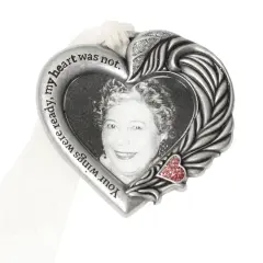 Gloria Duchin Remembrance Heart Frame Pewter Christmas Ornament