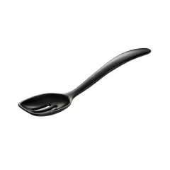 Hutzler 7.5-Inch Melamine Mini Slotted Spoon Black
