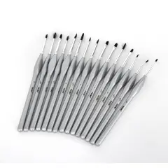 Pintar 15-Piece Fine Detail Paint Brushes for Acrylic Painting - Watercolors - Crafts - Models & Face Painting &ndash; Tiny Professional Fine Tip Detail Paint Brush Set with Comfortable Handles