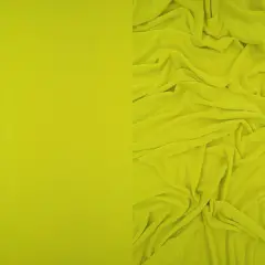 1 Yard Slinky Rib Knit Fabric 1x1 Solid Polyester Spandex Stretch 52/54 Inches Wide Lime