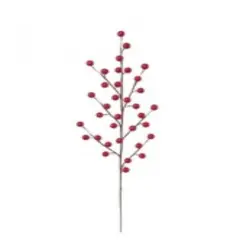 Set of 72: Red Holly Berry Stems with Lifelike Berries | 19-Inch | Festive Holiday Decor | Trees, Wreaths, & Garlands | Christmas Picks | Home & Office Decor - 2024 Christmas Collection, Floral Home by Artificial Flowers