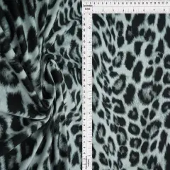 1 Yard DTY Brushed Animal Print Knit Fabric 58/60 Inches Wide Soft Stretch SILVER