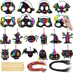 Halloween Scratch Paper Art Set