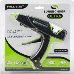 Surebonder Dual Temp Full Size 60 Watt Glue Gun-Black