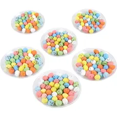 Juvale Mini Easter Eggs for Crafts, Foam Eggs for DIY Projects and Easter Decor (216 Pack) Multicolor